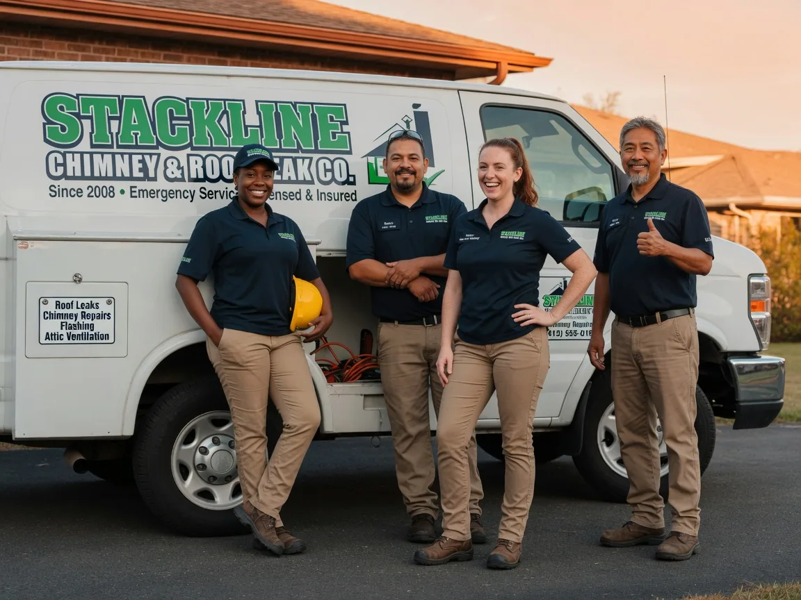 Chimney flashing repair company in Leonard, MN